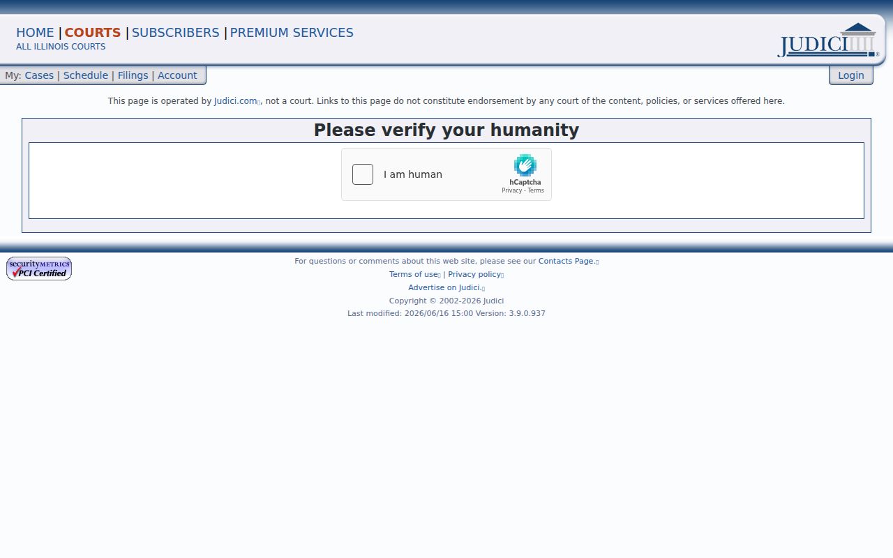Effingham County criminal court case search interface