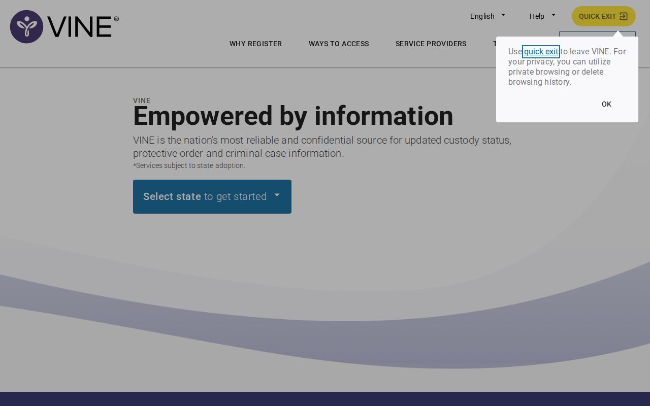 Effingham County custody search distinct from sex offender registry records